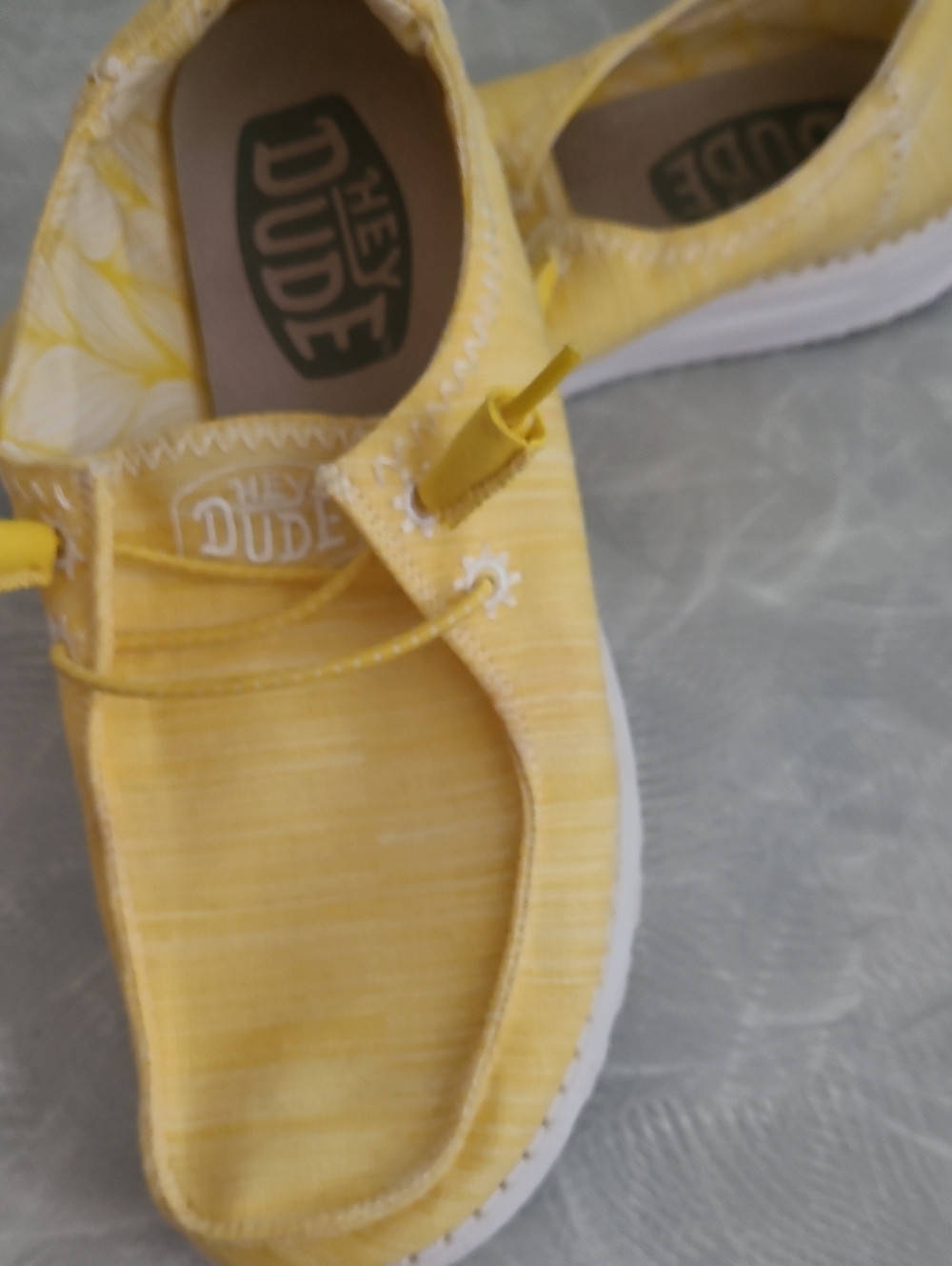 Hey Dude WomenYellow Slip-On Moccasins